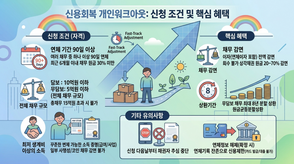신용회복 신청 조건 혜택