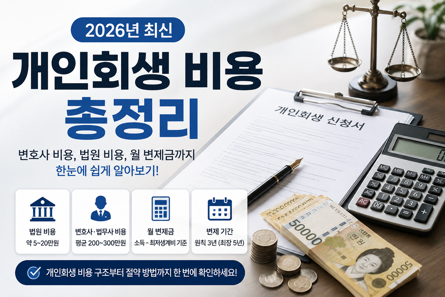 개인회생 비용 총정리