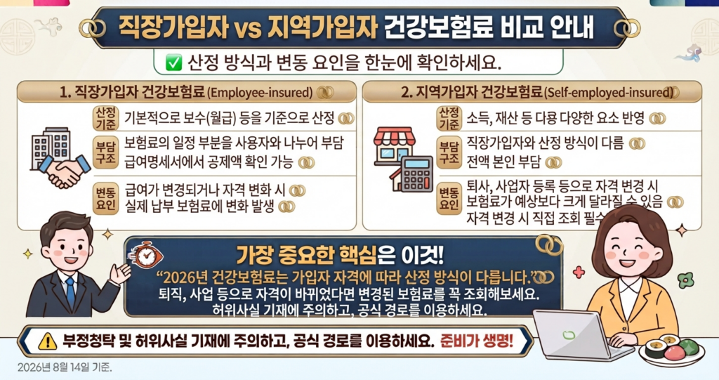 건강보험료 비교