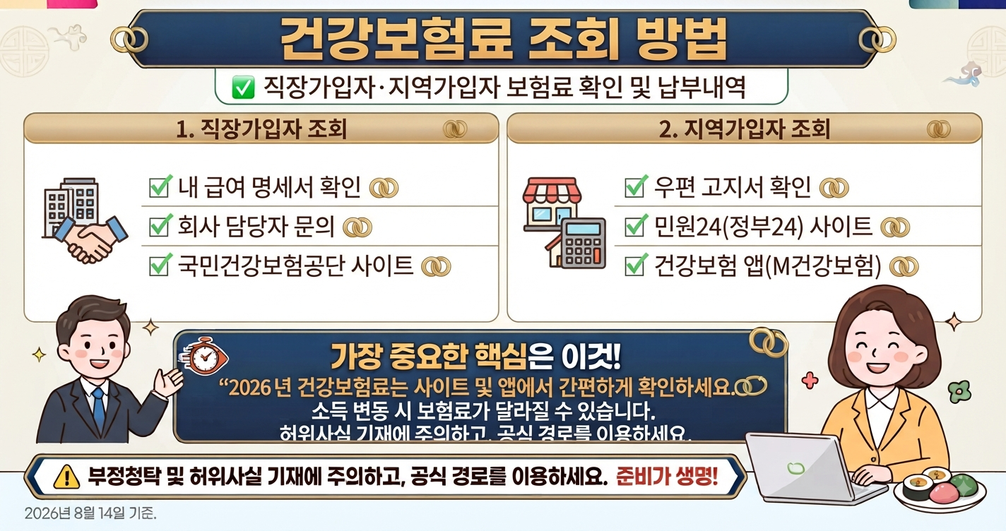 건강보험료 조회 방법