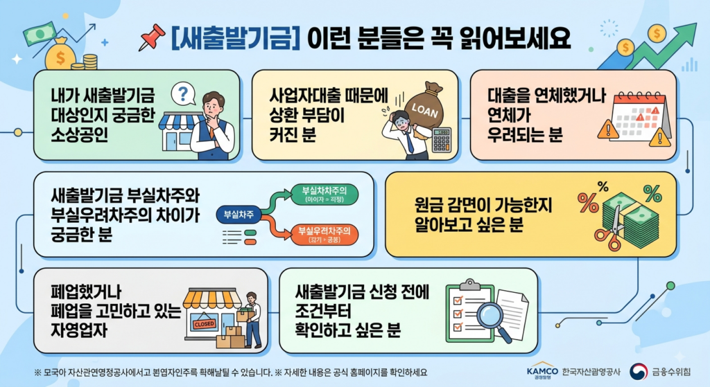 새출발기금이 필요한분