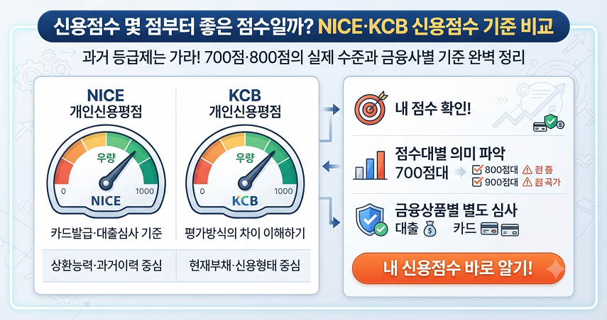 신용점수 몇 점부터 좋은 점수일까?