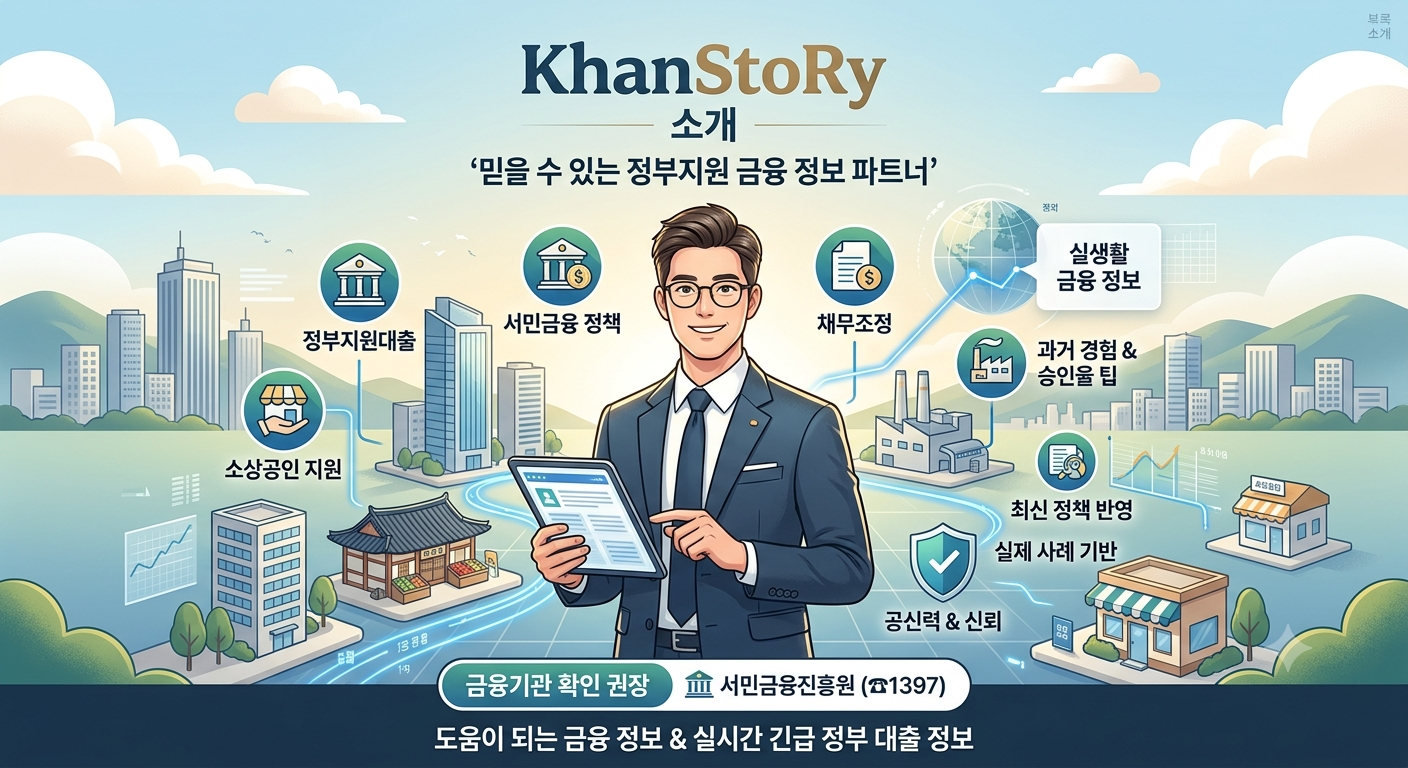 정부정책자금 및 지원금 소개