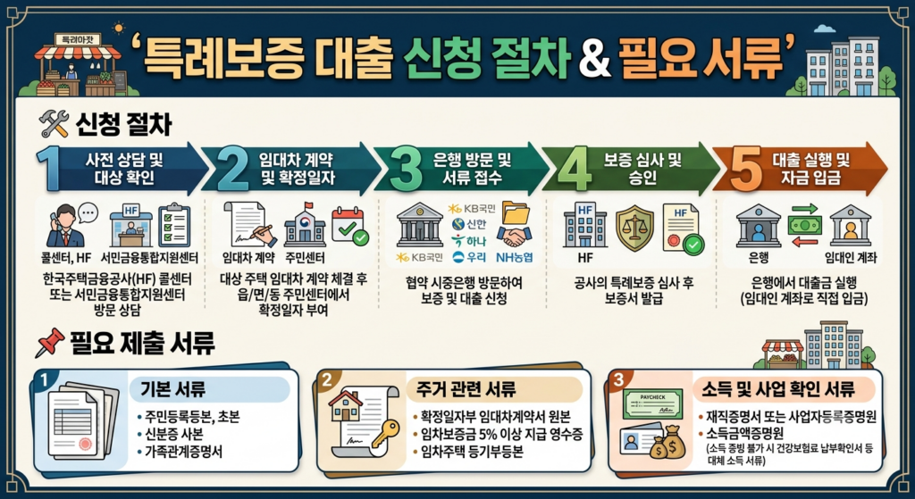 주거자금 전세특례보증 신청절차 서류