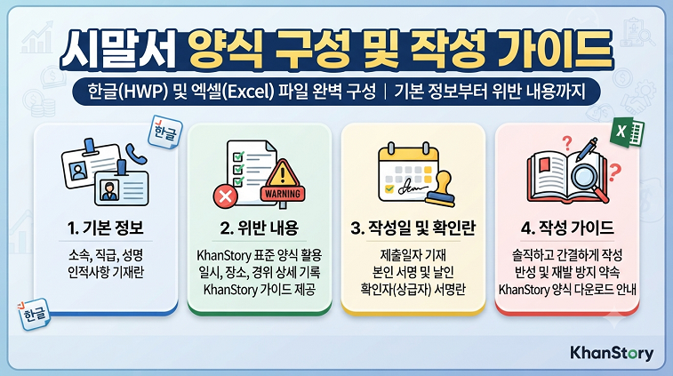 시말서 양식 구성