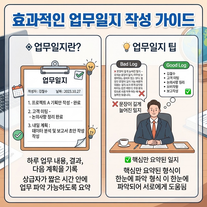 업무일지 양식 엑셀 서식 무료 다운로드