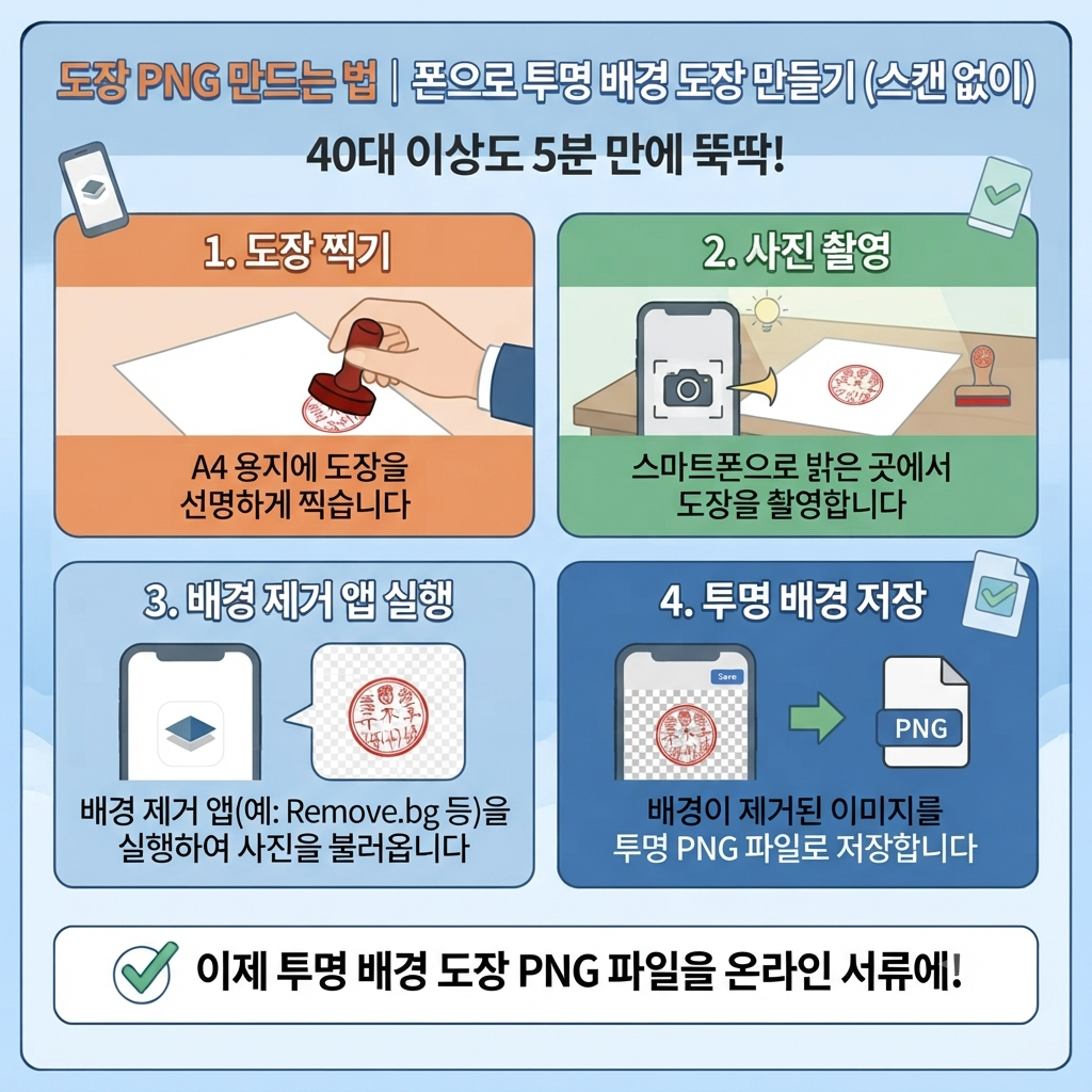 도장 png 만드는 법 투명 배경 이미지