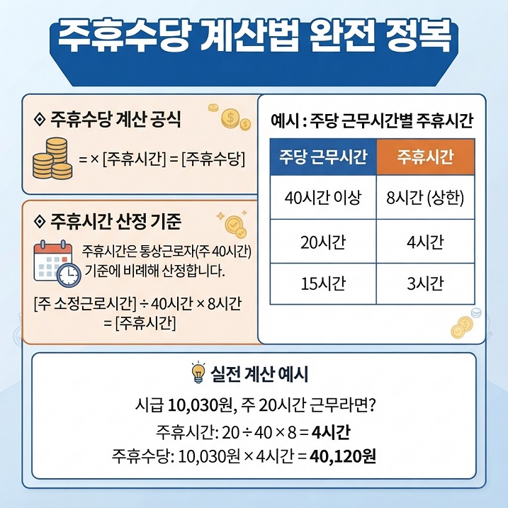 주휴수당 계산법